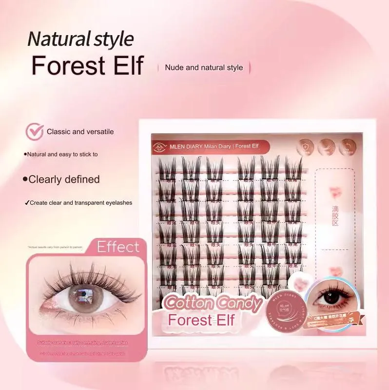 MLEN DIARY Fox Kitten Ear Gemini Fairy False Eyelashes