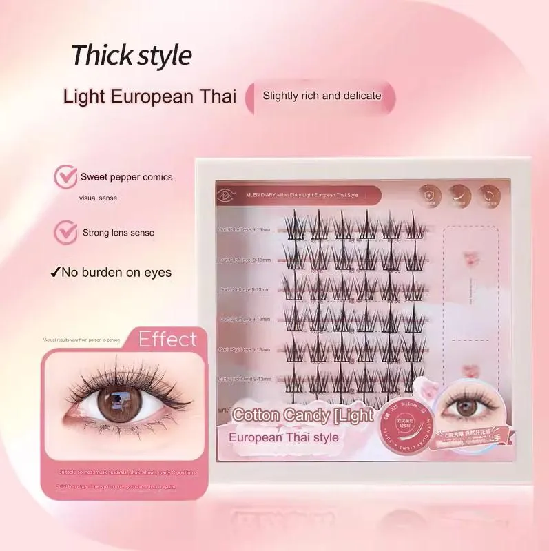 MLEN DIARY Fox Kitten Ear Gemini Fairy False Eyelashes