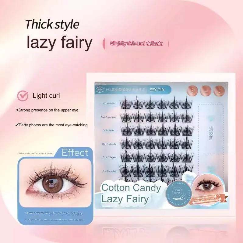 MLEN DIARY Fox Kitten Ear Gemini Fairy False Eyelashes