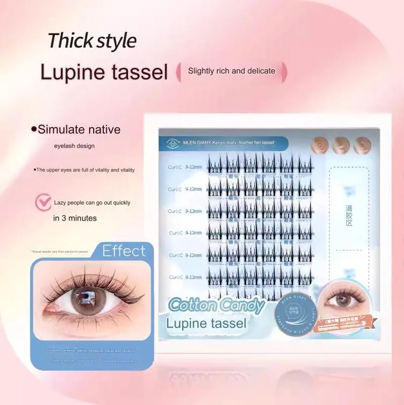 MLEN DIARY Fox Kitten Ear Gemini Fairy False Eyelashes