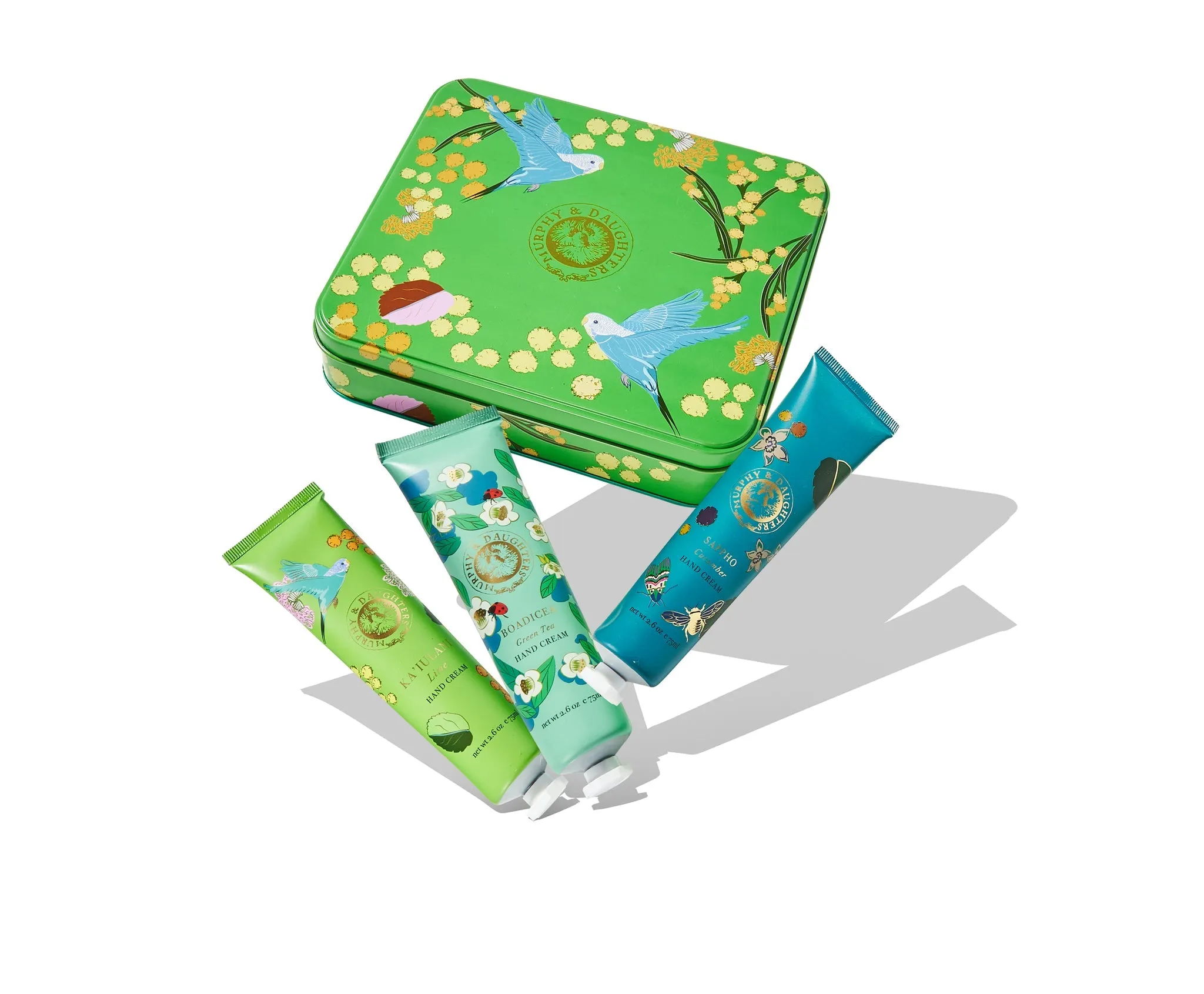 Murphy & Daughters Gift Set of 3 Full Size hand creams in a luxe tin -Lime