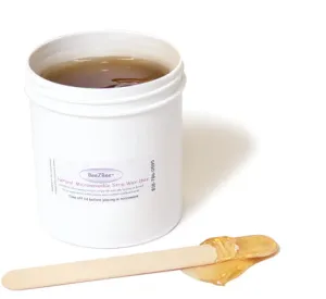 NATURAL LIQUID SOFT STRIP WAX 16 OZ MICROWAVEABLE PLASTIC JAR