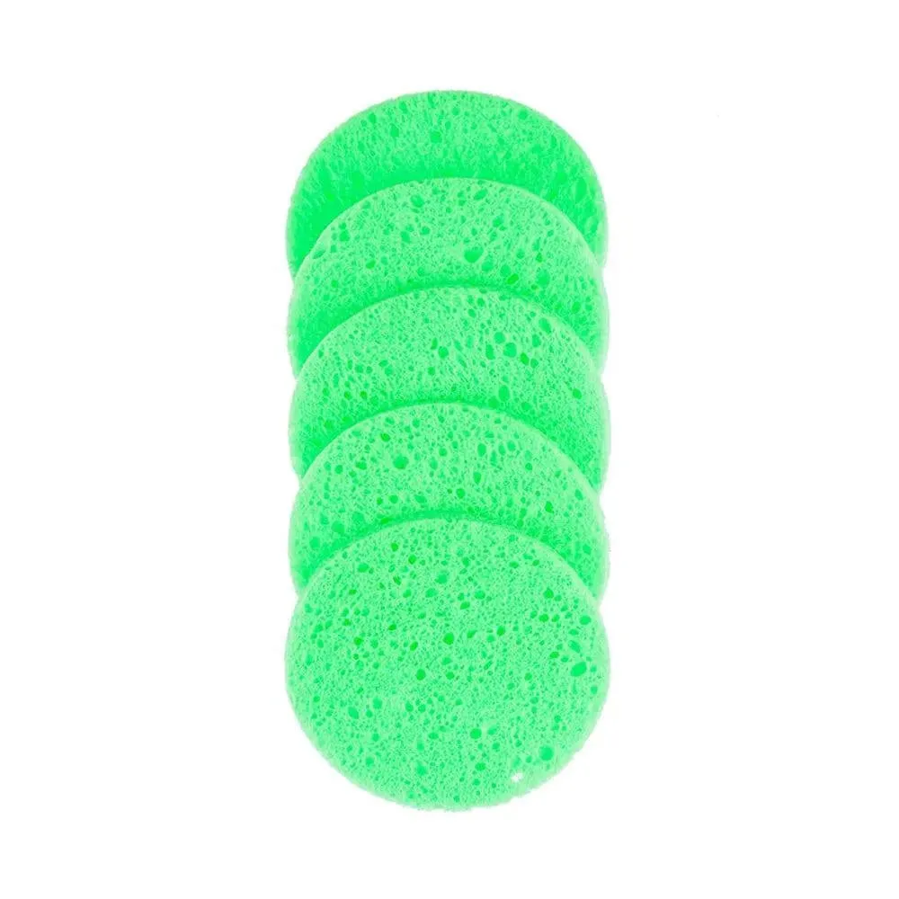 Natural Wood Pulp Makeup Remover Sponges – 5/10pcs, Various Sizes