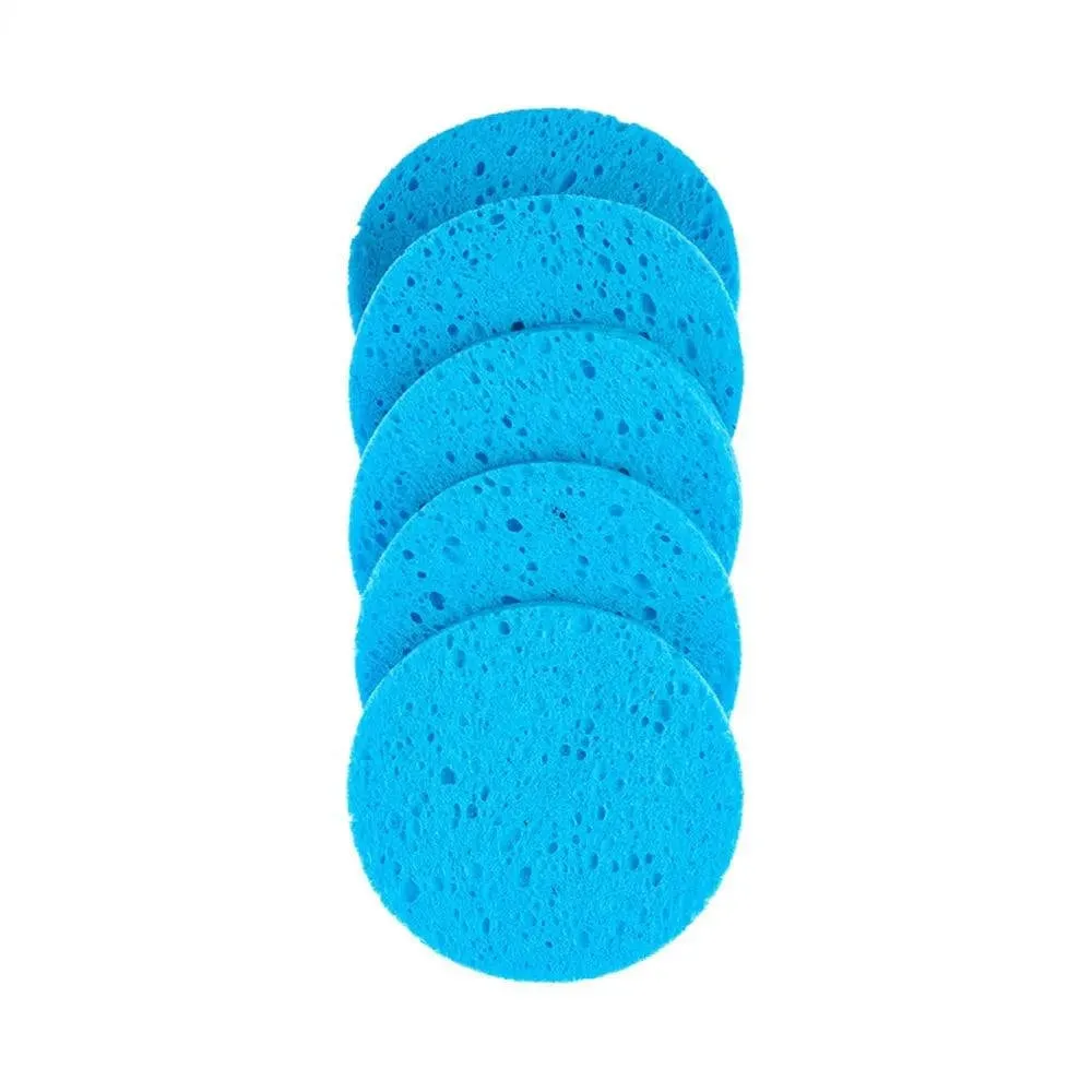 Natural Wood Pulp Makeup Remover Sponges – 5/10pcs, Various Sizes