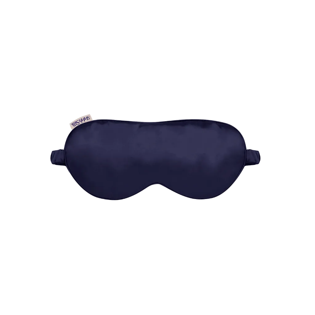 Navy Silk Sleep Mask