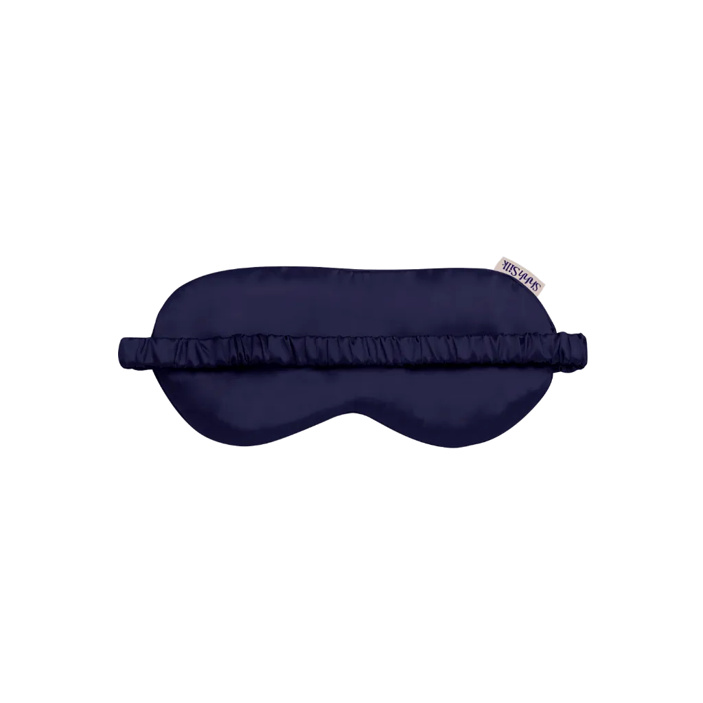 Navy Silk Sleep Mask