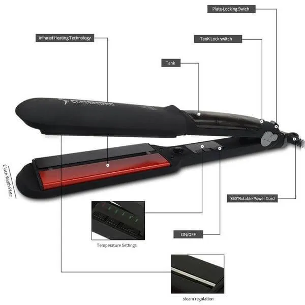 [NEW] Professional Infrared & Steam Straightener