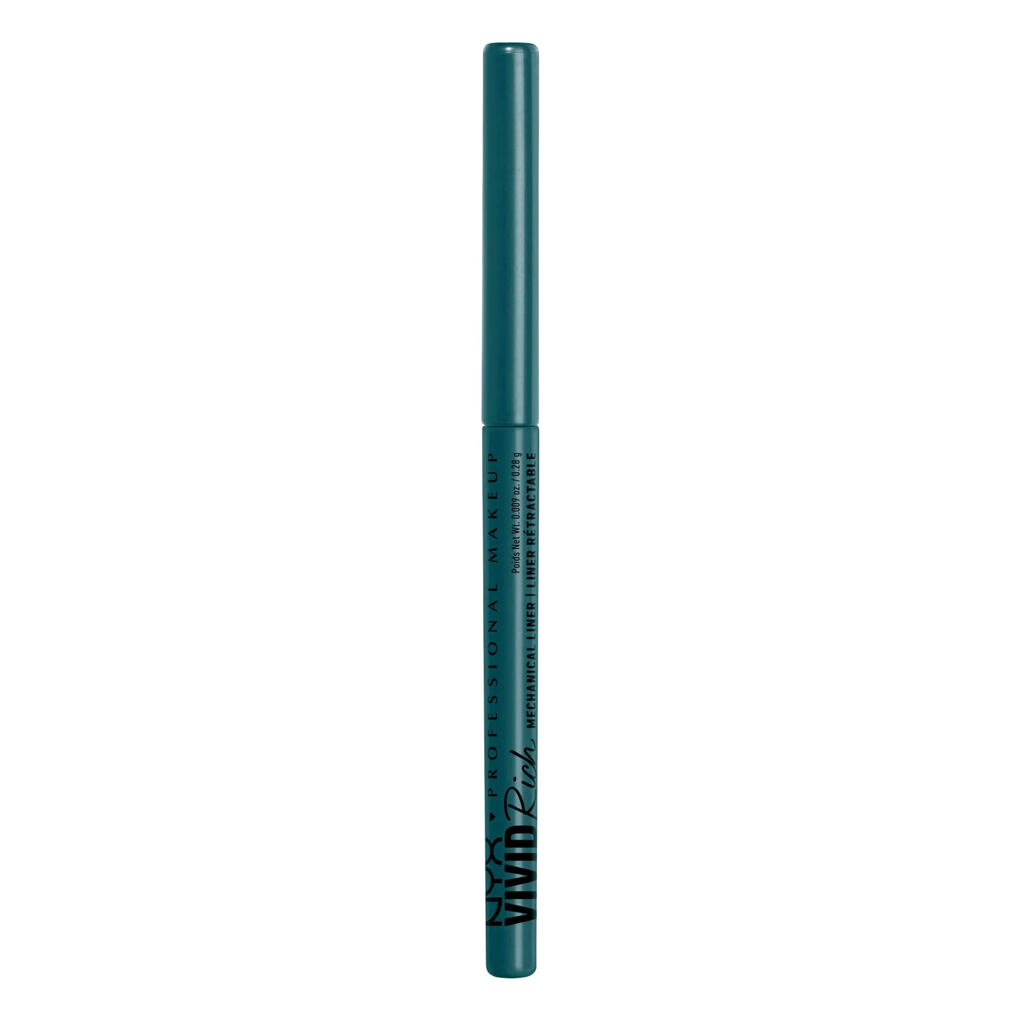 NYX PROFESSIONAL MAKEUP, Vivid Rich Mechanical Pencil, Eyeliner, Rich shades, Vegan Formula - Aquamarine Dream (Teal)
