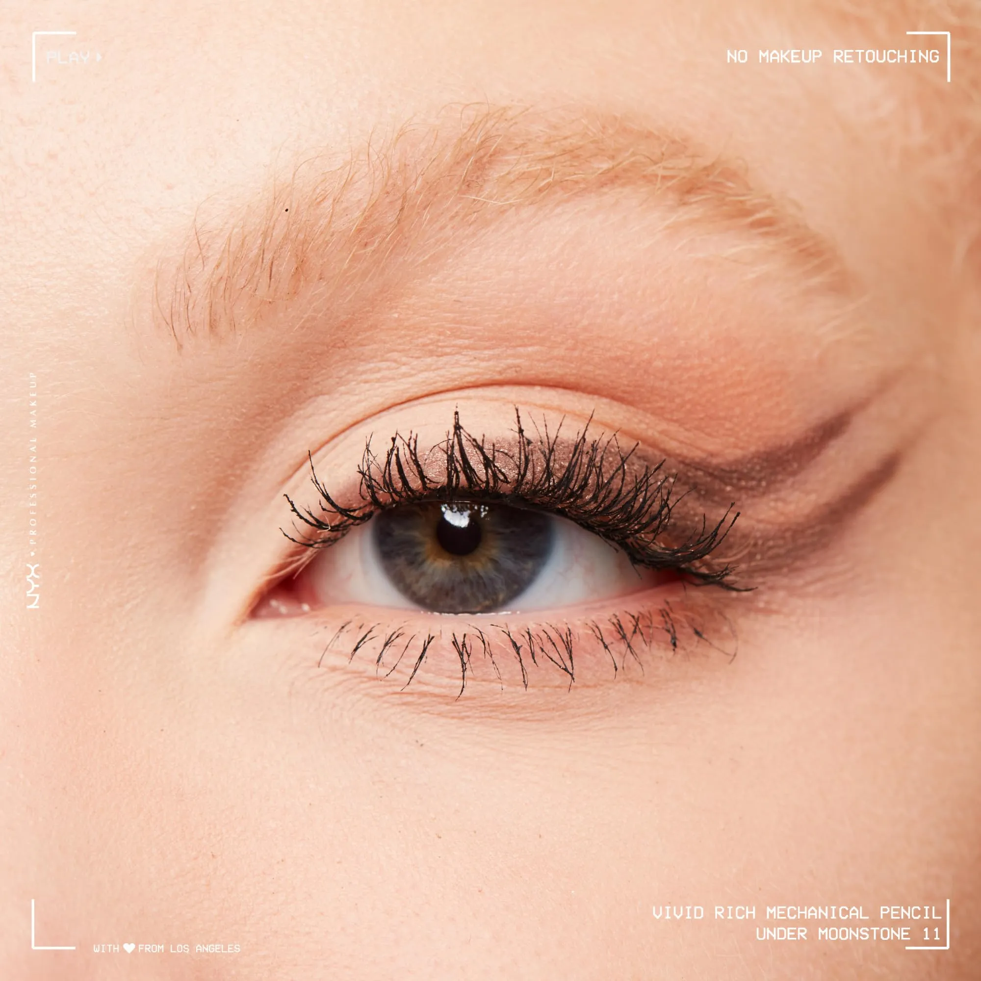 NYX PROFESSIONAL MAKEUP, Vivid Rich Mechanical Pencil, Eyeliner, Rich shades, Vegan Formula - Under The Moonstone (Shimmery Brown)