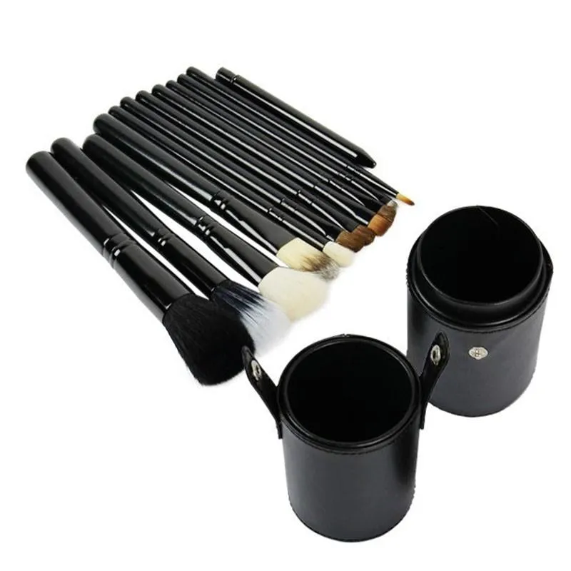 OH Fashion Makeup Brushes Set Midnight Black,13 PCs