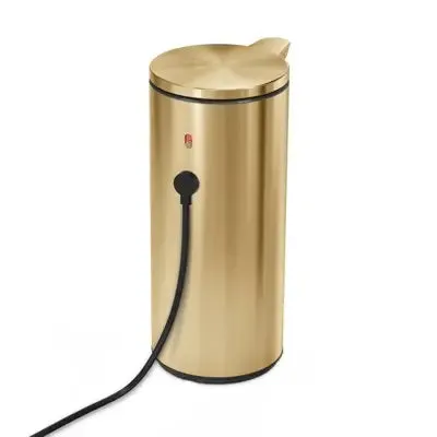 Open Box - simplehuman 9 oz. Touch-Free Automatic Rechargeable Sensor Liquid Soap Dispenser, Brass Stainless Steel