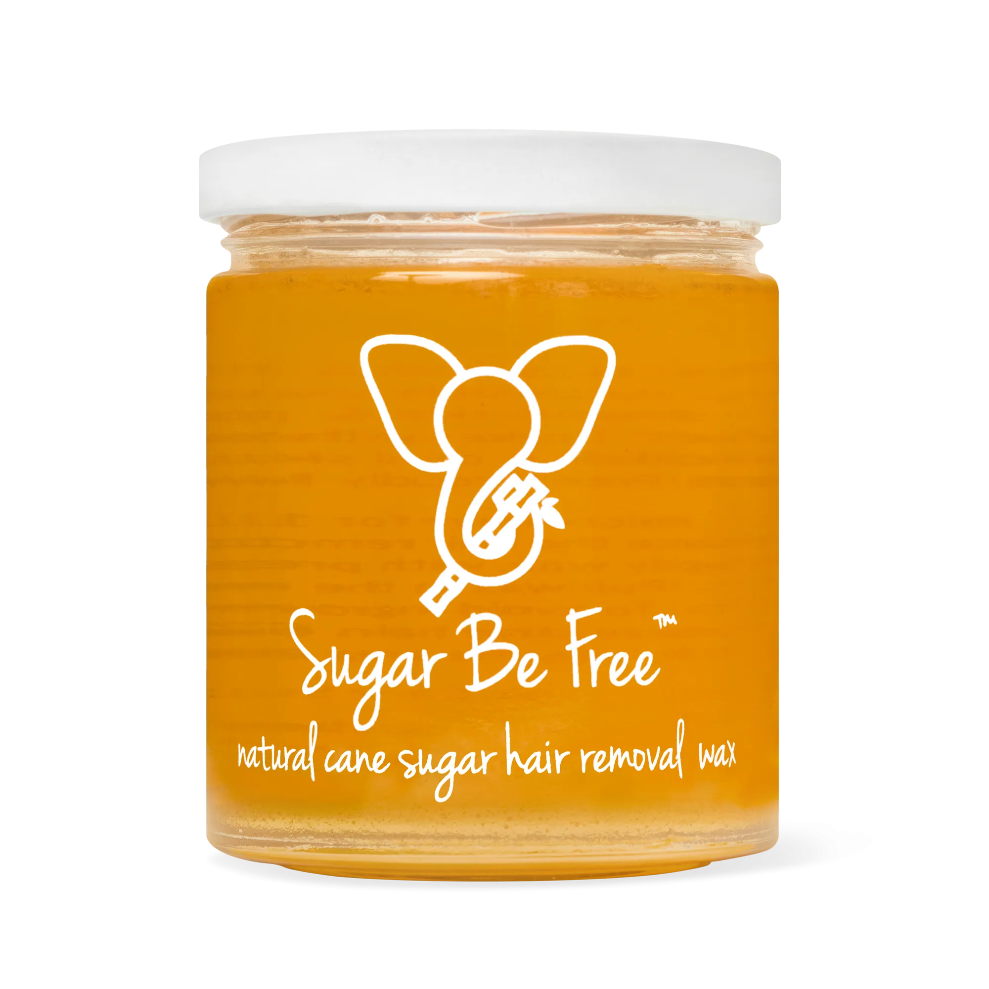 Organic cane sugar hair removal wax