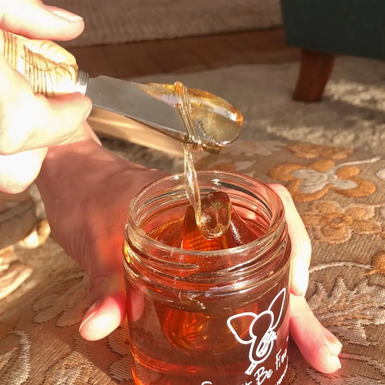 Organic cane sugar hair removal wax