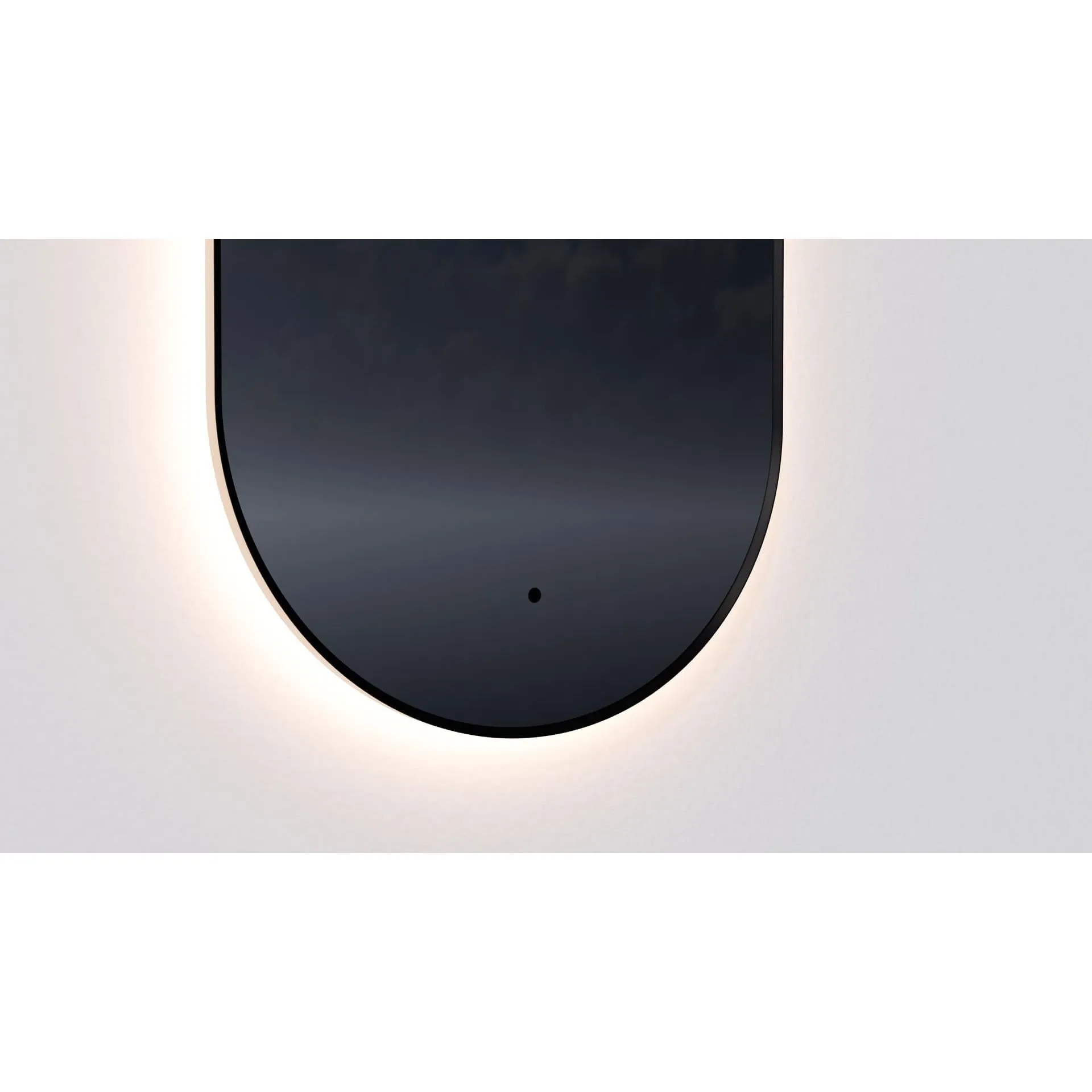 Oxygen Lighting ARGO 3-1402-15 Designer Arched Lighted Mirror 22x48 inch - Black