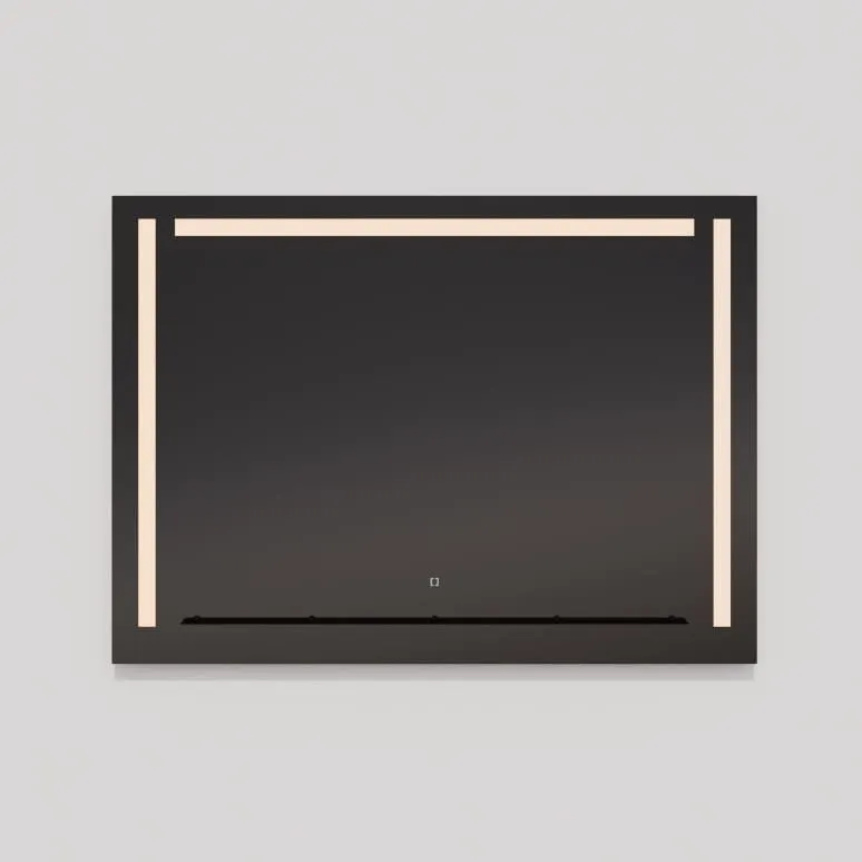 Oxygen Skylight 3-0305-15 Designer Rectangle Mirror 60x42 Inch - Black