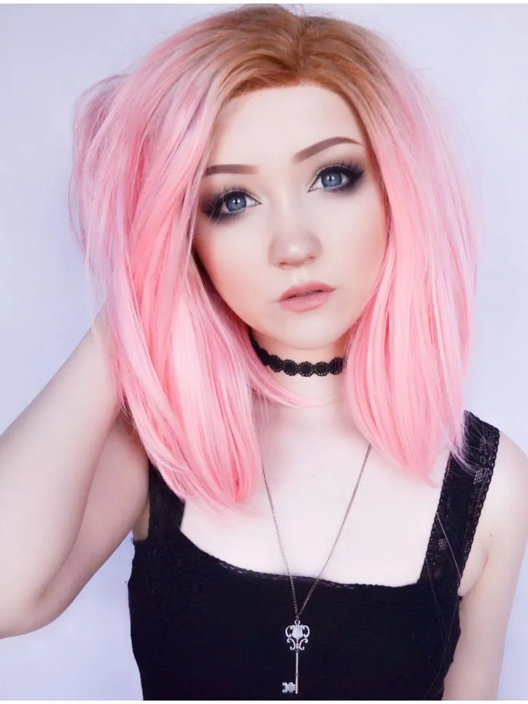 Pastel Pink Rebel Lace Front Wig