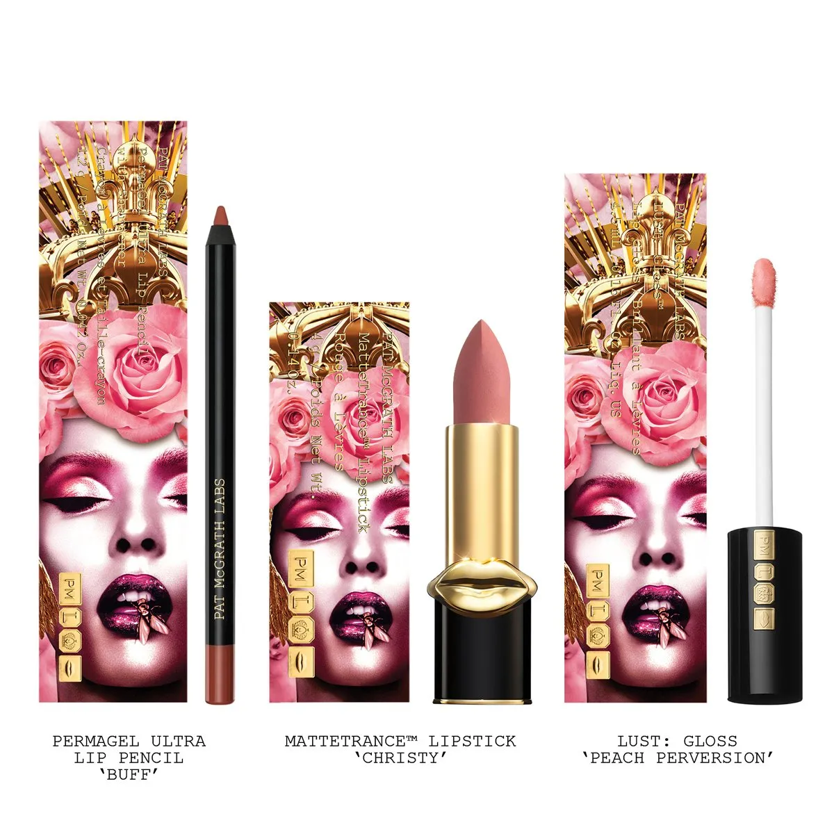 Pat McGrath Divine Rose Lip Trio - Peach