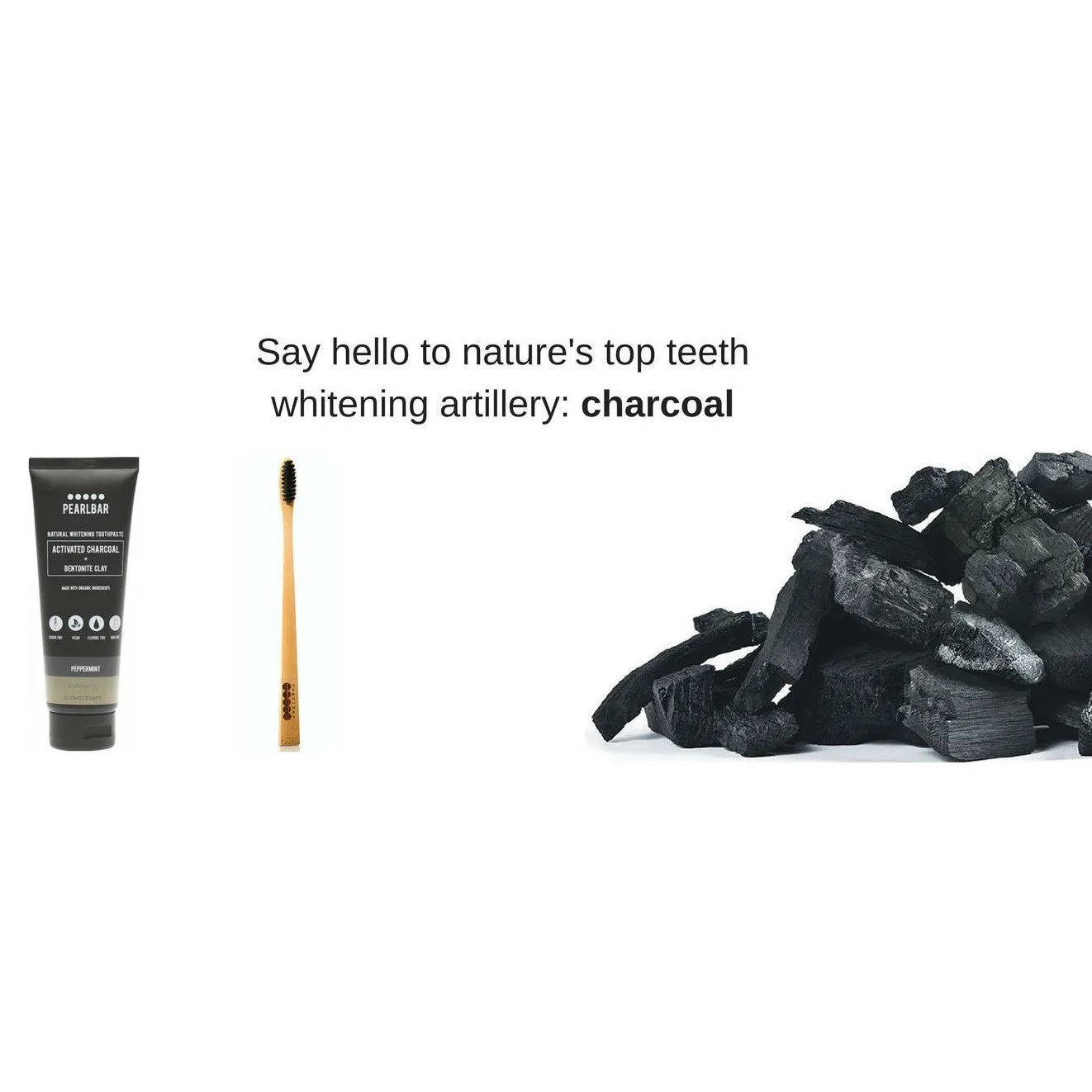 PearlBar Natural Whitening Charcoal Toothpaste