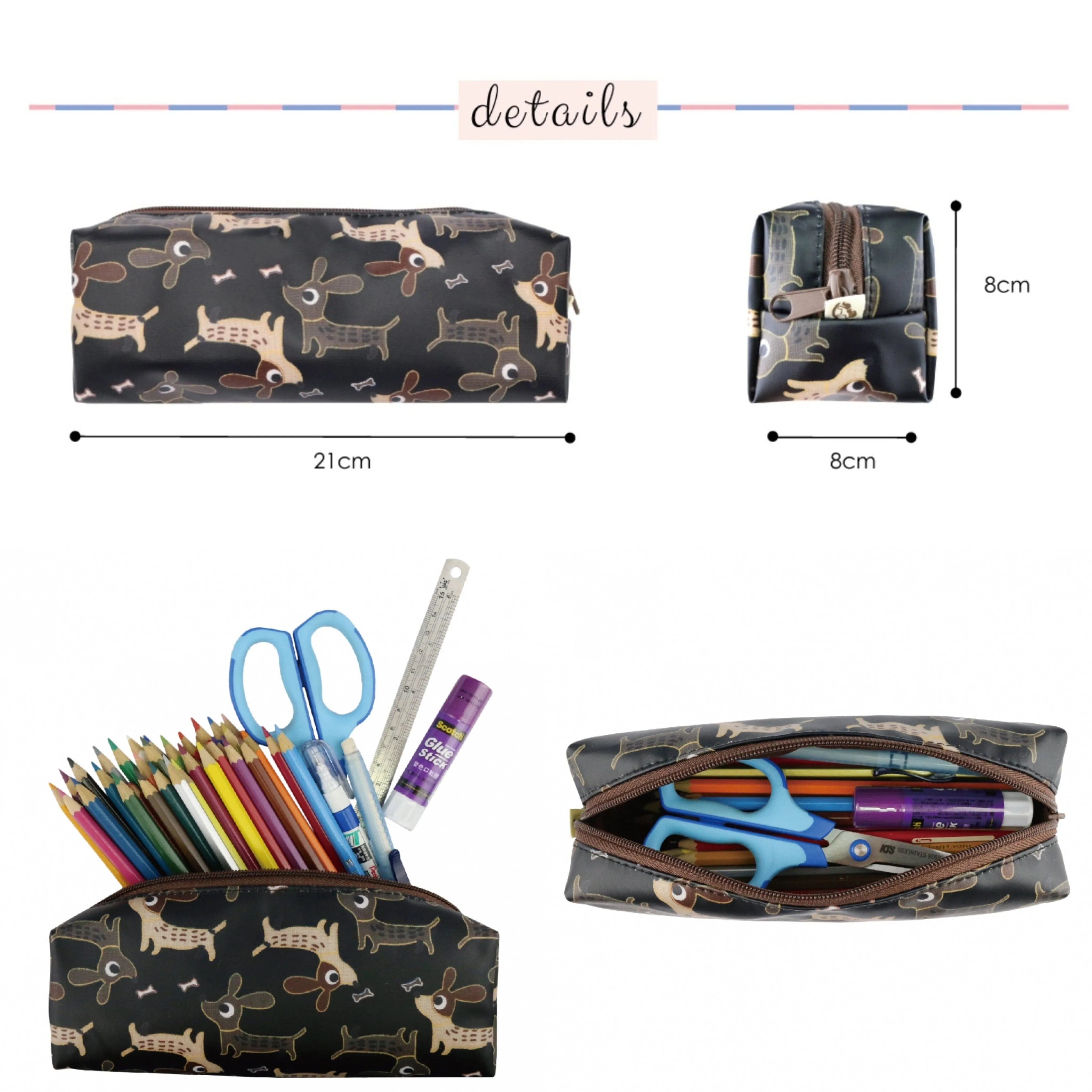 Pink Latte Large Pencil Case