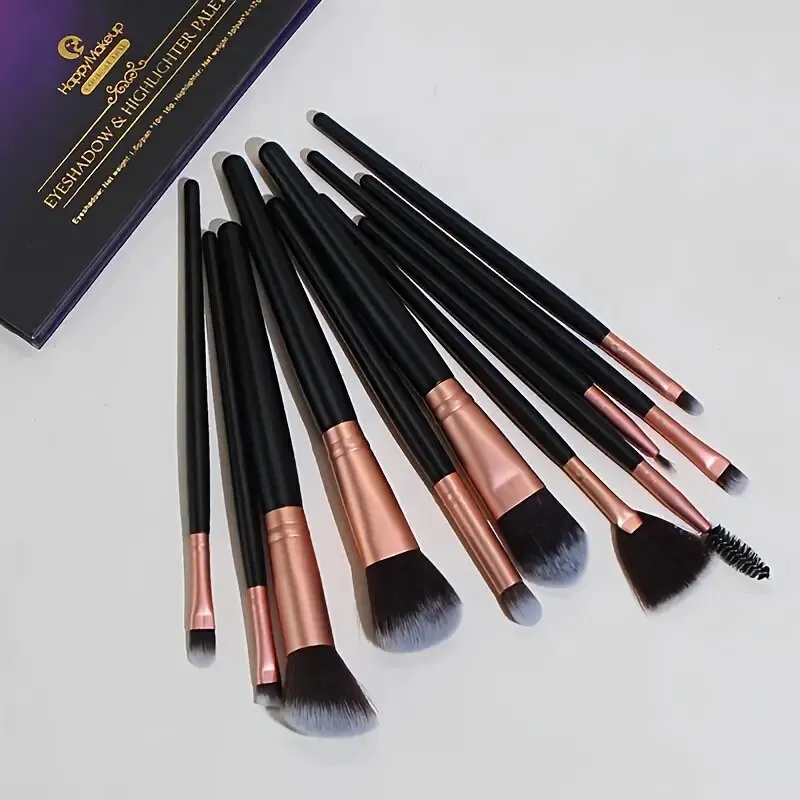 Premium Makeup Brush Set | For Makeup | Foundation | Blush | Eyeliner | Face Powder | 11 Piece Kit | Rose Gold