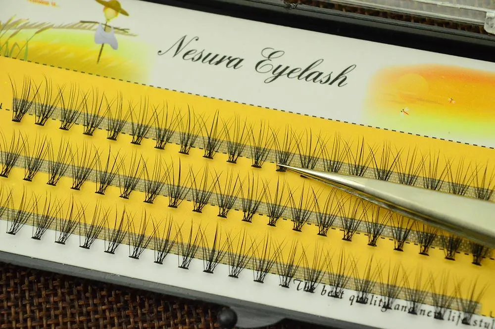 Professional Makeup Individual Cluster Eye Lashes,60pcs
