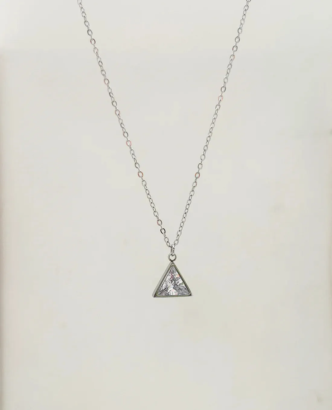 Pyramid Solitaire Necklace