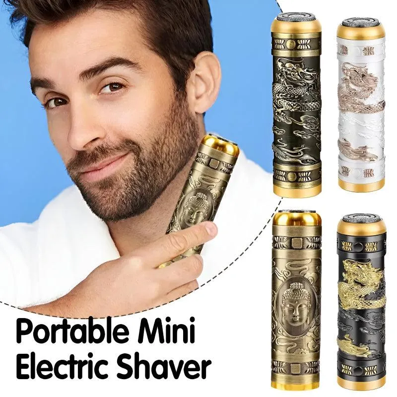 RAZOR-HW-T8-Mini Portable USB Rechargeable Dragon Design Electric Shave