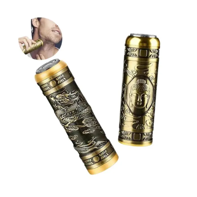 RAZOR-HW-T8-Mini Portable USB Rechargeable Dragon Design Electric Shave