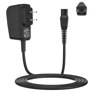 Replacement for Philips Norelco Charger Cord Fit HQ8505 7000 5000 3000 Series 3500 Mg5750 Mg7750 S1560 Electric Shaver Razor, Aquatec, Arcitec, Multigroom Beard Trimmer & More 15V Power Cord Adapter