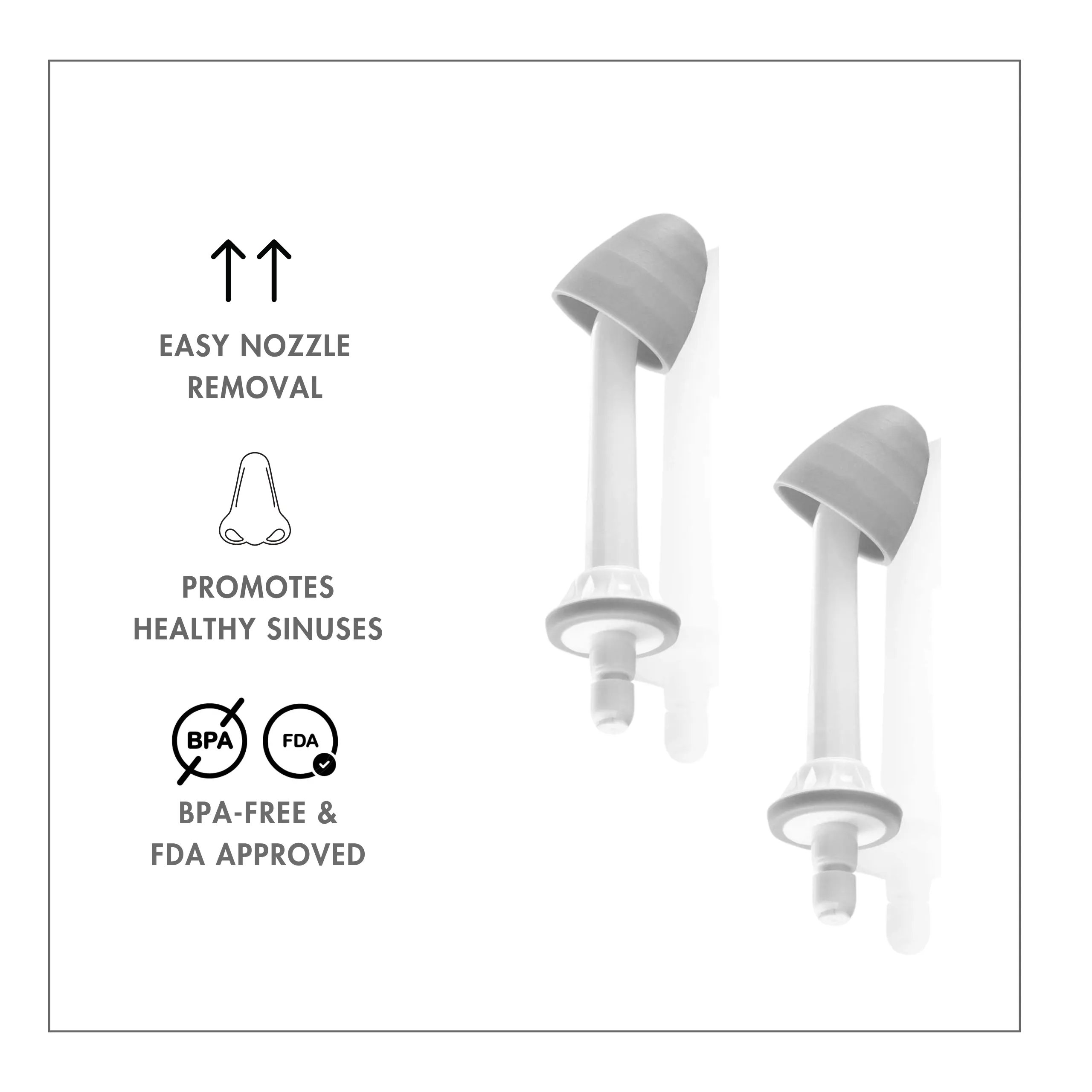 Replacement Nozzles for Nasal Irrigator