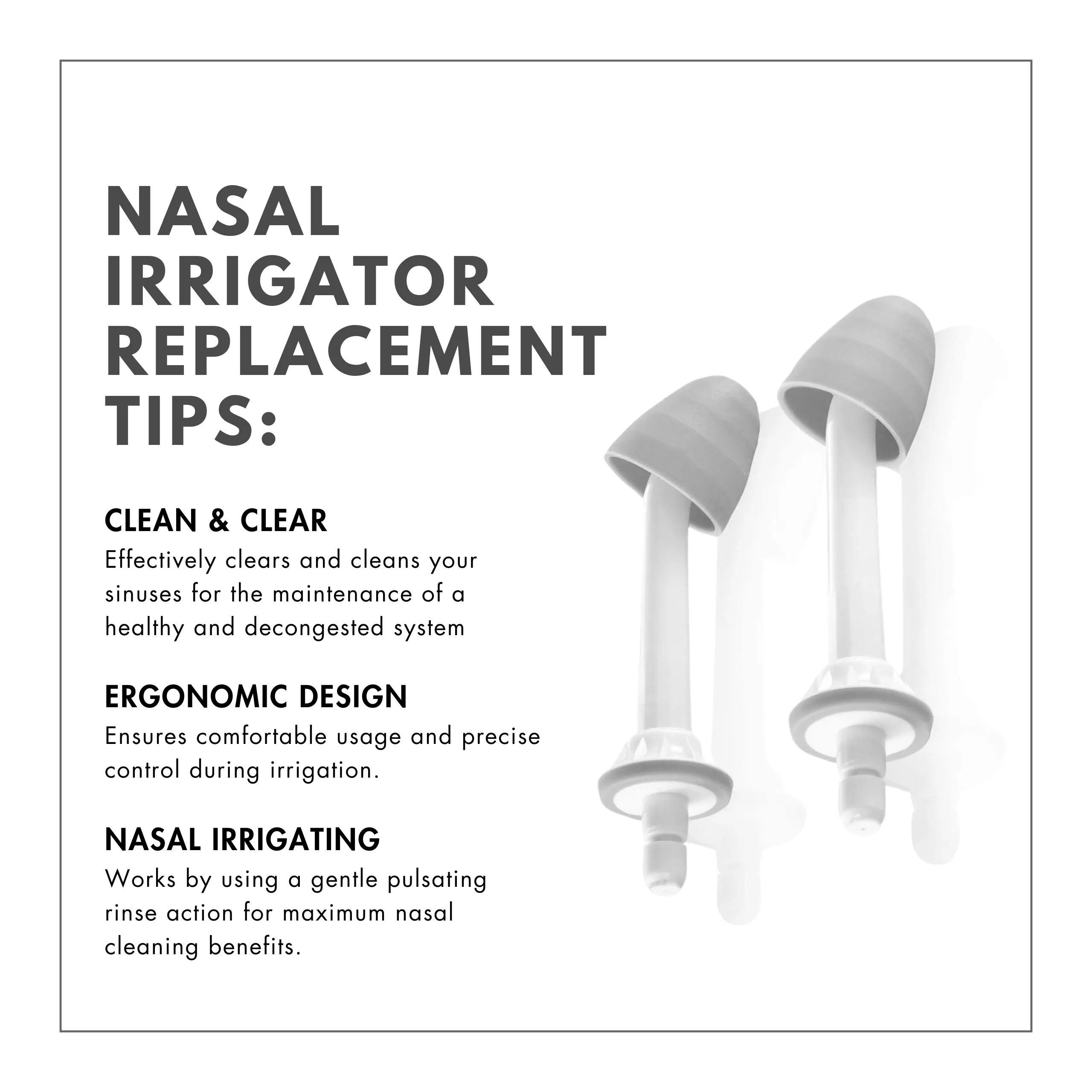 Replacement Nozzles for Nasal Irrigator