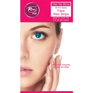 Rivaj UK Hair No More 24 Pro-Salon Face Wax Strips