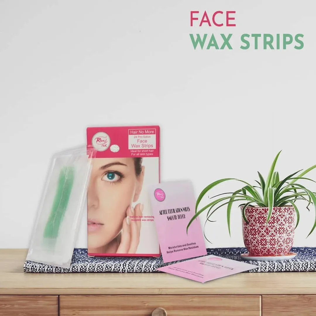 Rivaj UK Hair No More 24 Pro-Salon Face Wax Strips
