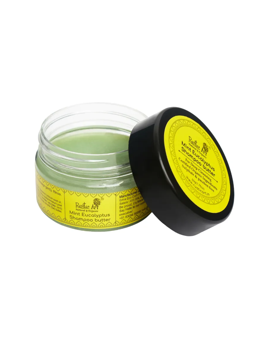 Rustic Art Mint Eucalyptus Shampoo Butter 100gm
