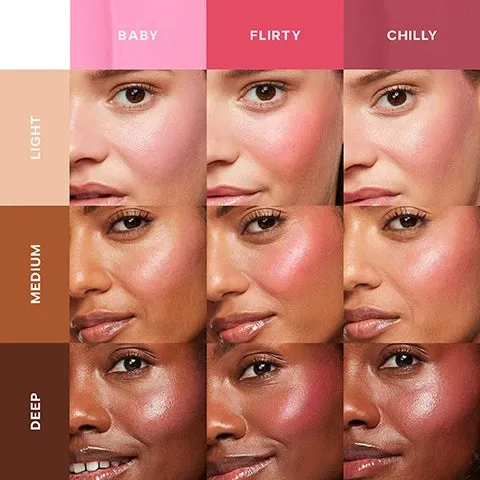 Saie Mini Dew Blush Trio Liquid Blush Kit