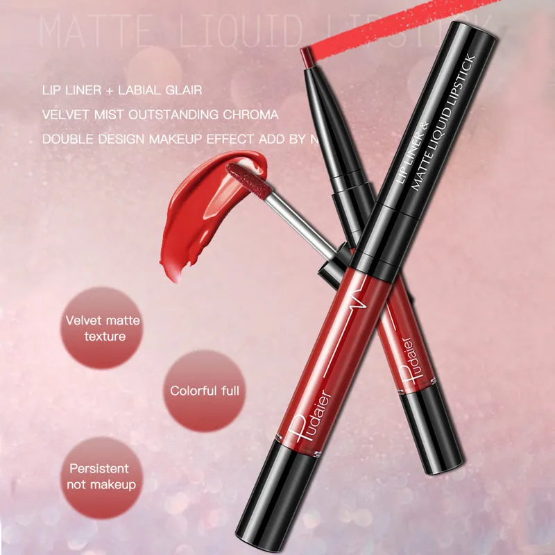 Sexy Lips Matte Velvet Liquid Lipstick Pencil Lipgloss