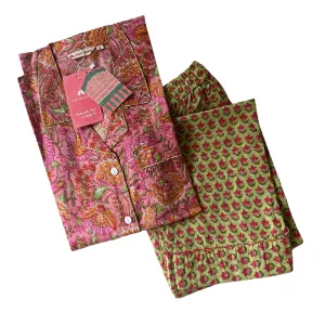Shanti PJ Set | Exclusive Limited Edition | Tangerine Garden
