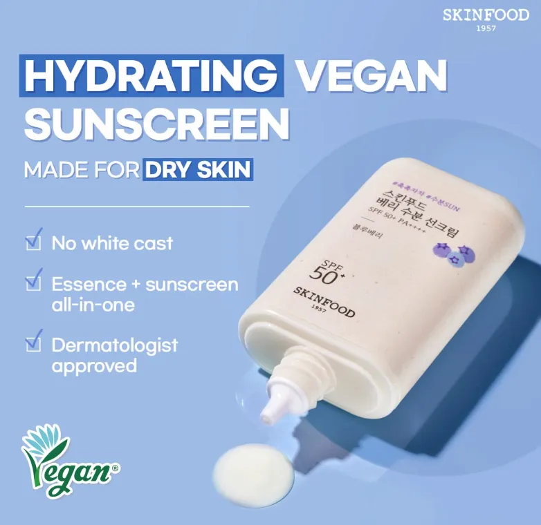 SKINFOOD Soothing Mini Vegan Sun Cream SPF 50  PA     Sunscreen Zinc