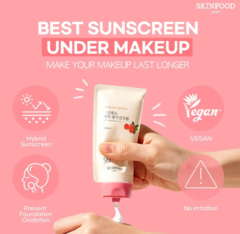 SKINFOOD Soothing Mini Vegan Sun Cream SPF 50  PA     Sunscreen Zinc