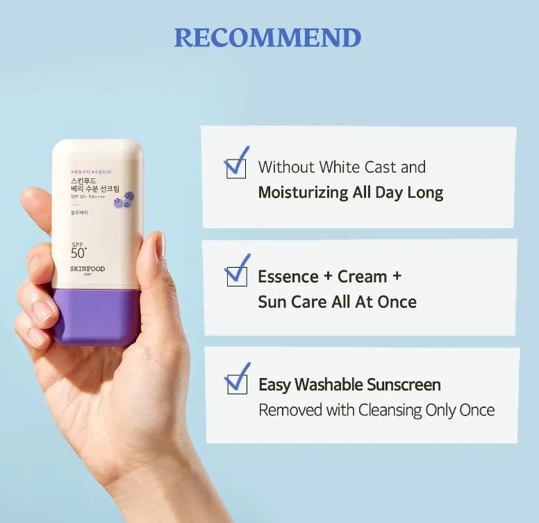 SKINFOOD Soothing Mini Vegan Sun Cream SPF 50  PA     Sunscreen Zinc