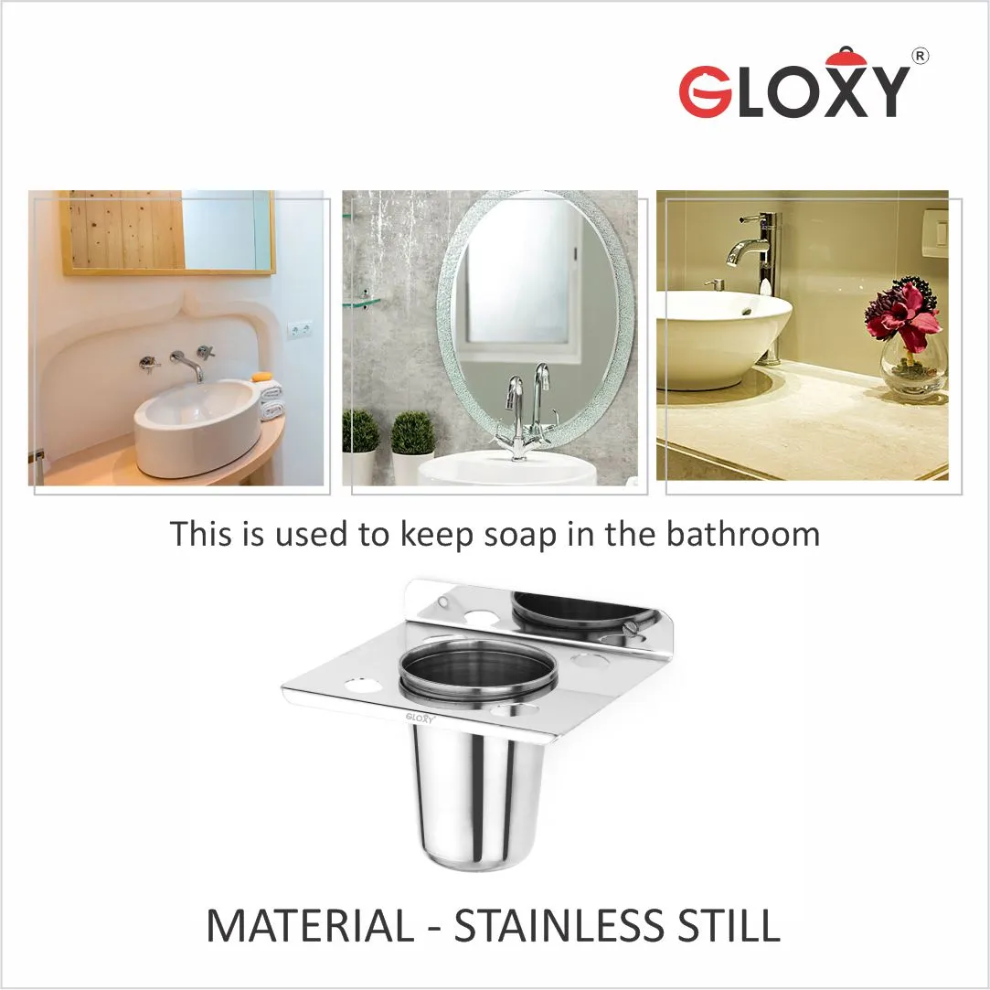 Stainless Steel Toothbrush Holder- by GLOXY®