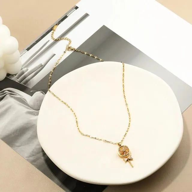 Sweet Spin Pendant Necklace