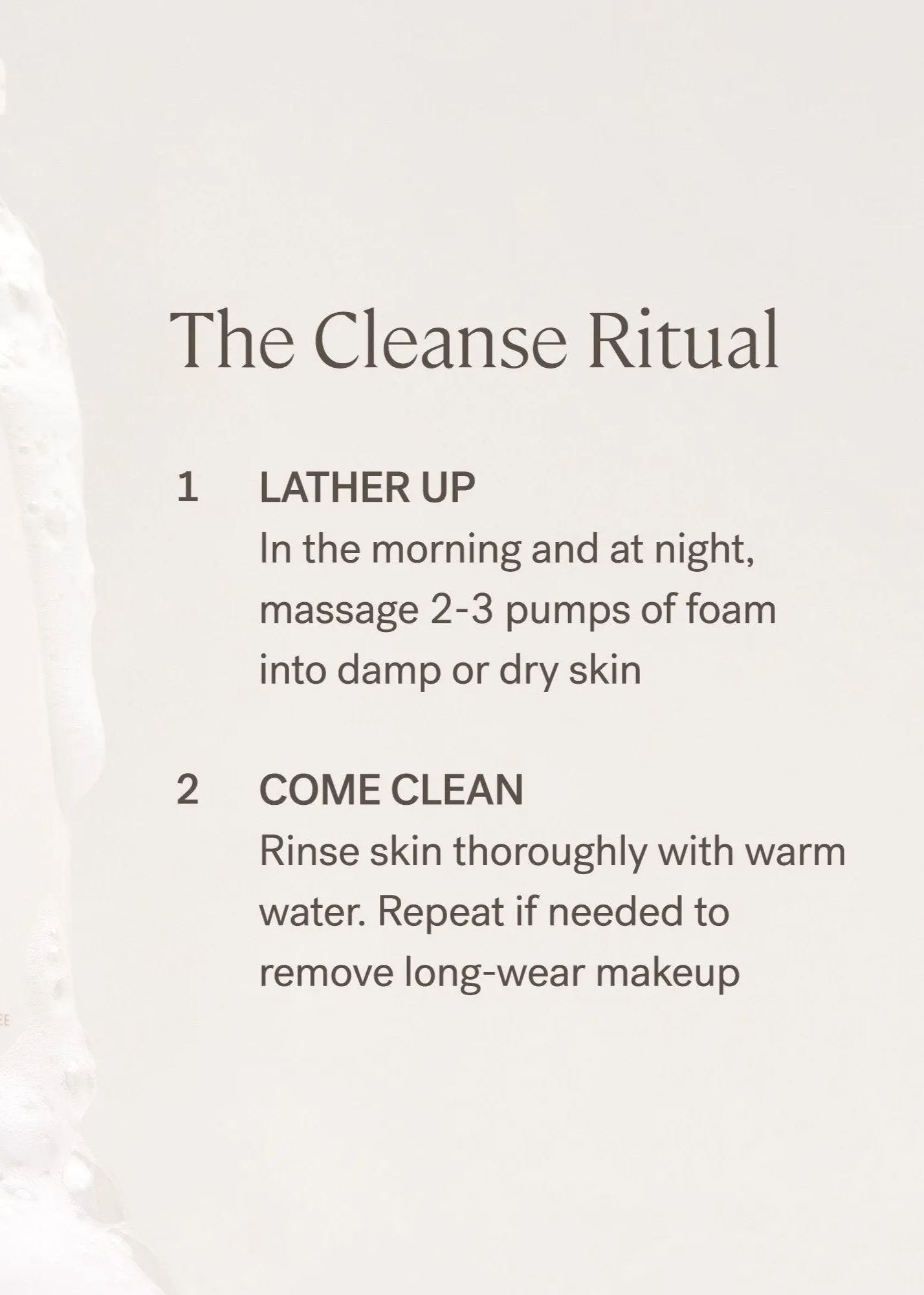 The Cleanse Soft Foaming Cleanser   Makeup Remover