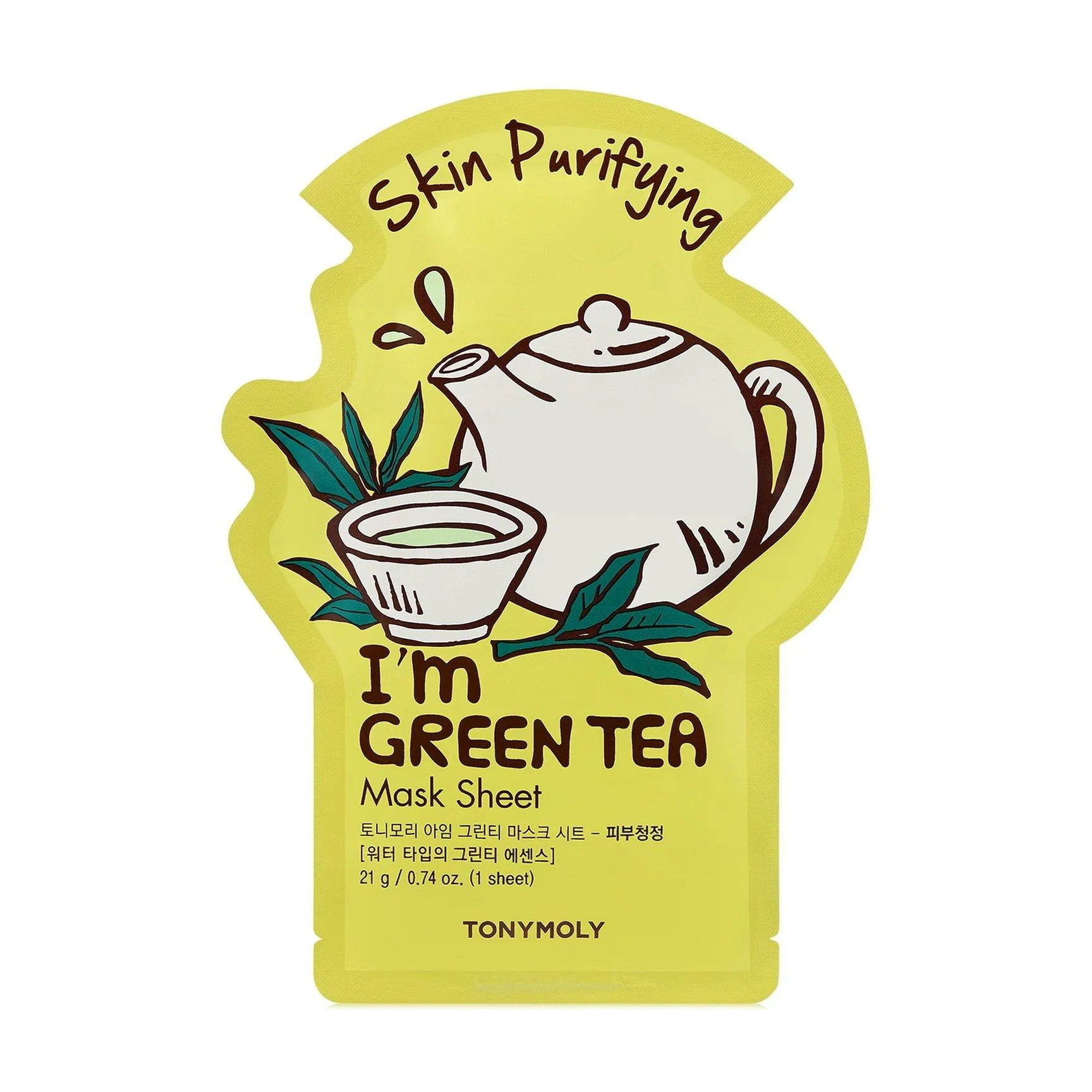 TONYMOLY I'm Green Tea Sheet Masks - Skin Purifying - Face Mask | Korean Skin Care
