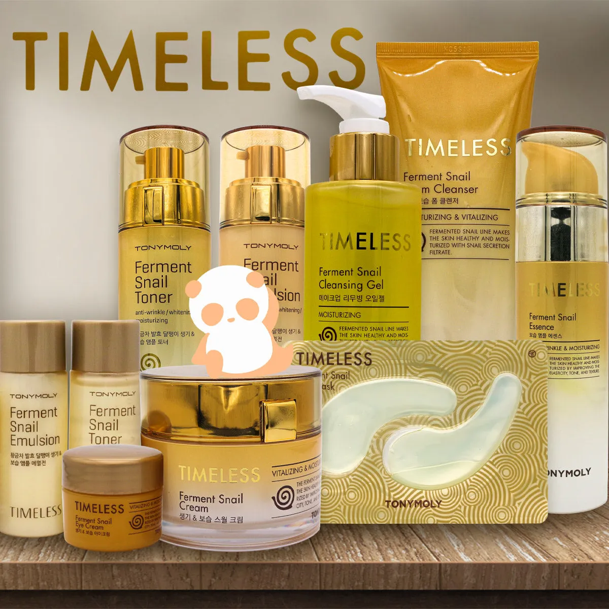 TONYMOLY Timeless Ferment Snail Eye Mask - HYDROGEL | Korean Skin Care
