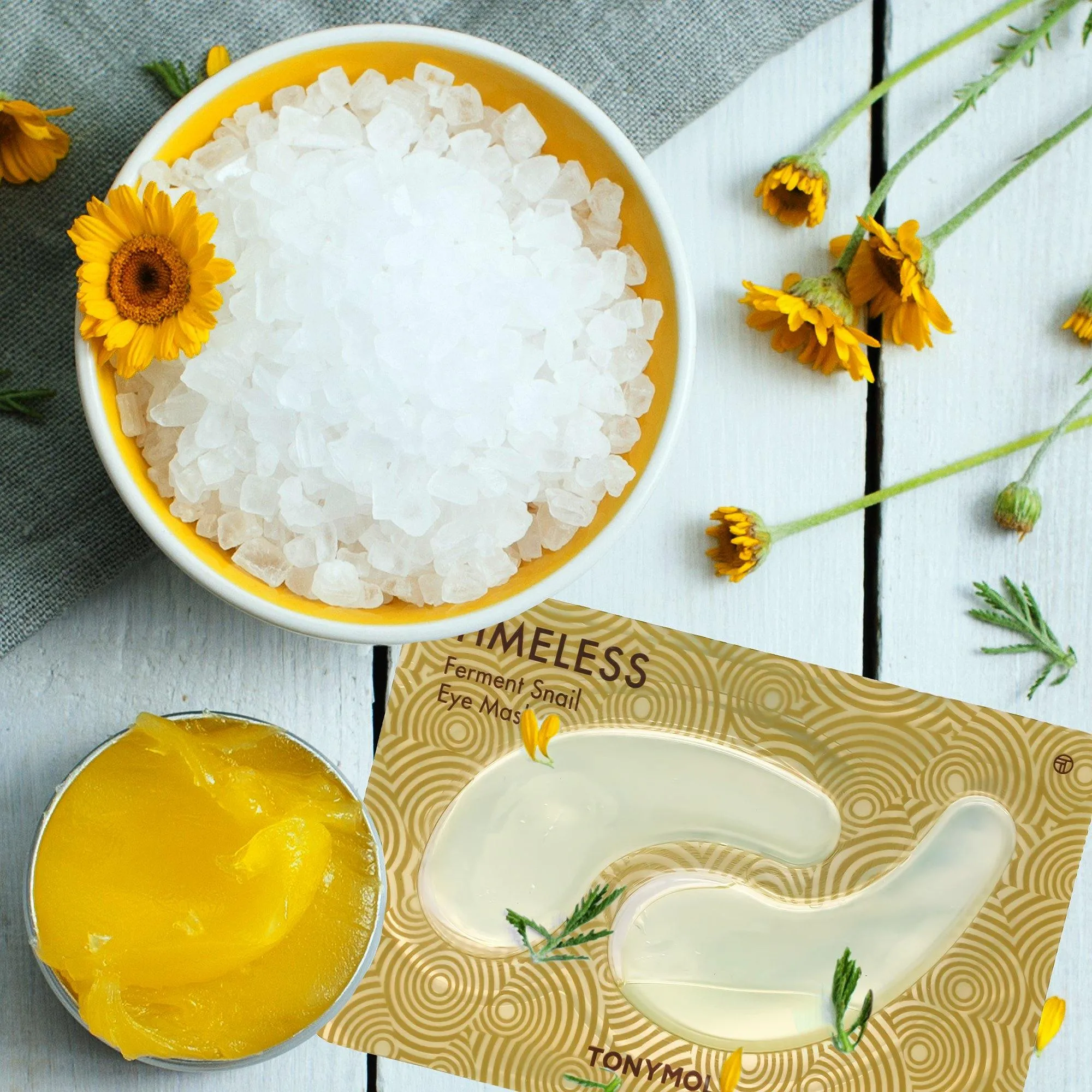 TONYMOLY Timeless Ferment Snail Eye Mask - HYDROGEL | Korean Skin Care