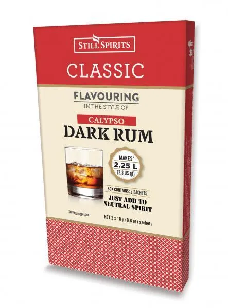 Top Shelf Select Rum Calypso Dark Rum Essence (2 x 1.125L Sachets)