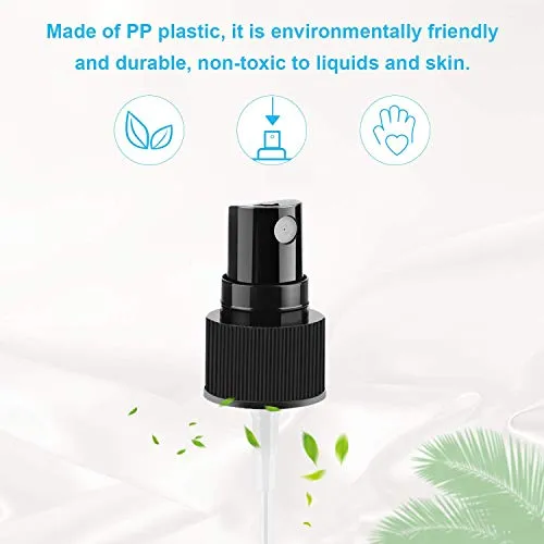 ULG Amber Fine Mist Sprayer Bottles Pump Pack of 4