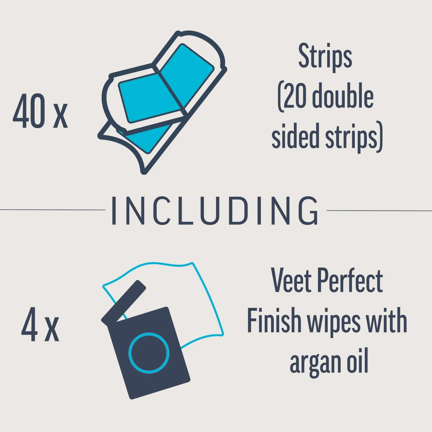 Veet Expert Wax Strips Legs & Body x 40