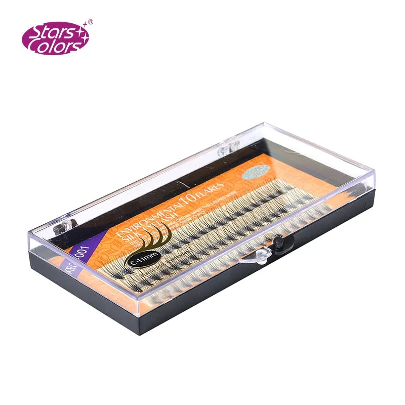 VenusFox Faux Silk Lashes 6mm-14mm 10D Mink Fake False Eyelashes Premade Fan Eyelash Makeup Extension